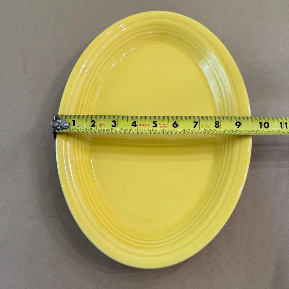 Vintage Fiesta Sunflower Medium Oval Platter 13.25” x 9.5” | Homer Laughlin USA